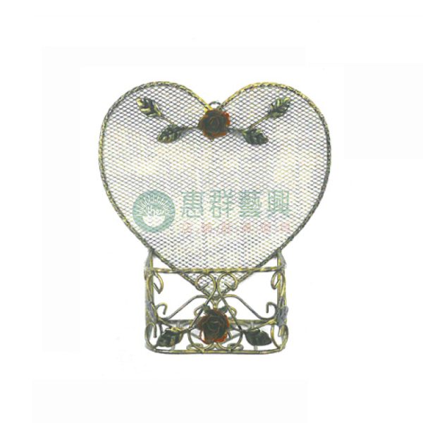 鍛鐵心型花架
