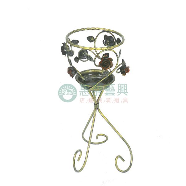 鍛鐵花架