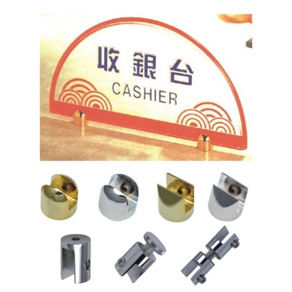 金銀色玻璃夾系列-1