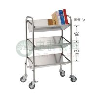 ws不鏽鋼單斜型運書車-01
