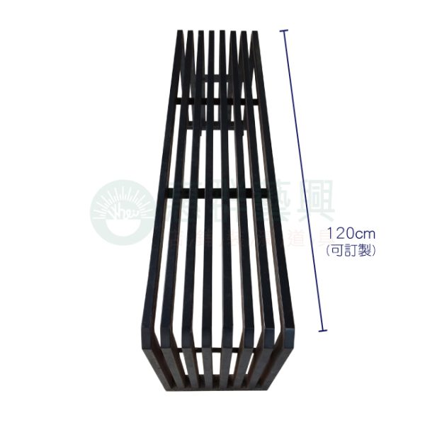 可訂製黑線框長椅