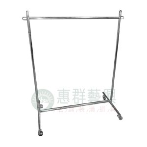 手壓式全電鍍3尺衣桿W900-1