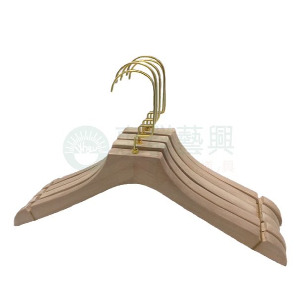 厚款原木金G勾衣架WS
