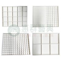 米白色麂皮飾品盤ws-01