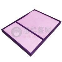 紫羅蘭色大兩格飾品盤ws-05