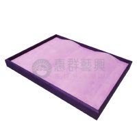 紫羅蘭色麂皮飾品盤ws-03