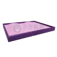 紫羅蘭色麂皮飾品盤ws-04