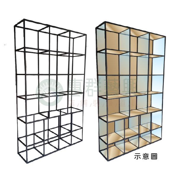 細邊條多格展示收藏陳列櫃ws-02