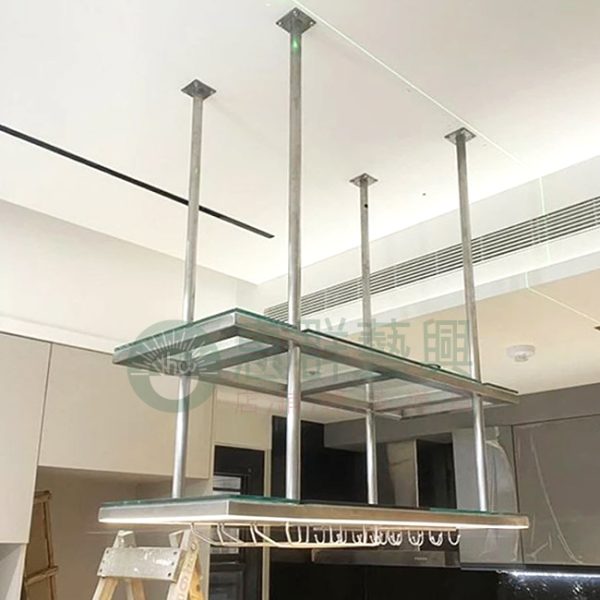 WS不鏽鋼廚房吊架,酒杯吧檯吊架-05