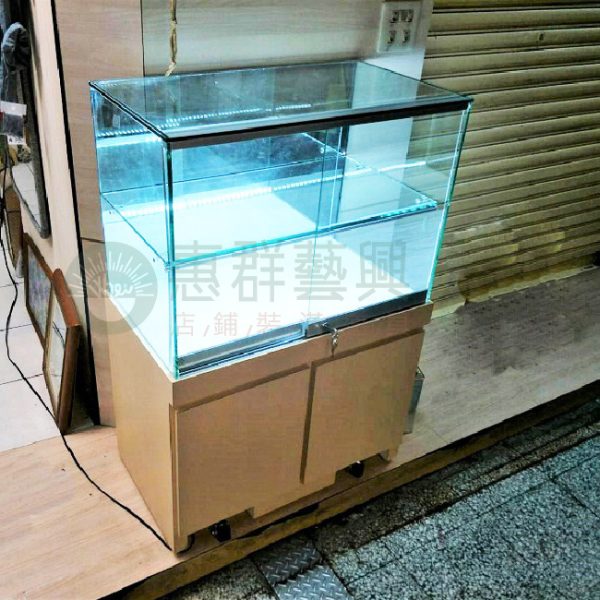 木色精品玻璃櫃WS-01