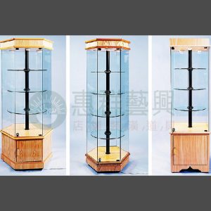 直立式旋轉展示玻璃櫃
