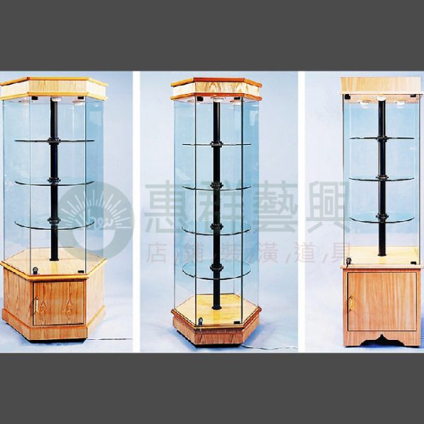 直立式旋轉展示櫃WS-01