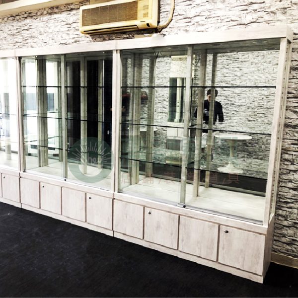 門市壁面玻璃展示櫃WS-01