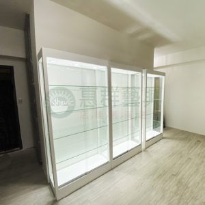 白色模型玻璃展示櫃