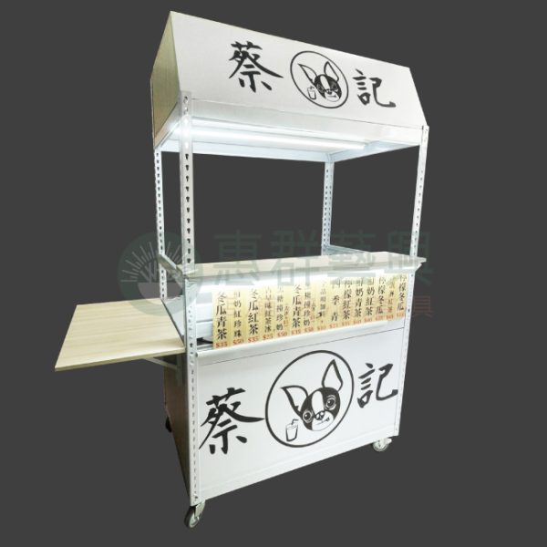 ws實做案例-桌面移動式餐車花車(白)-01