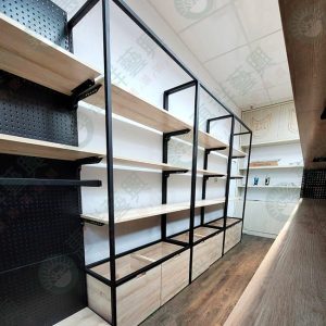 工業風簡約細框儲物層板架