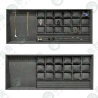 ws【客製】質感暗灰麂皮飾品盤G-1-02