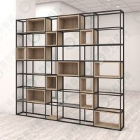 工業風細框多格方塊展示架ws-07