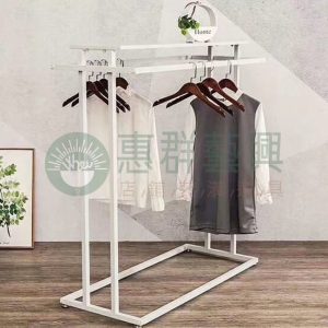 簡約風白框造型展示吊架