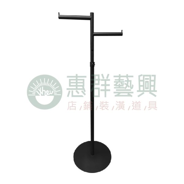 圓盤型簡約雙掛衣桿-01