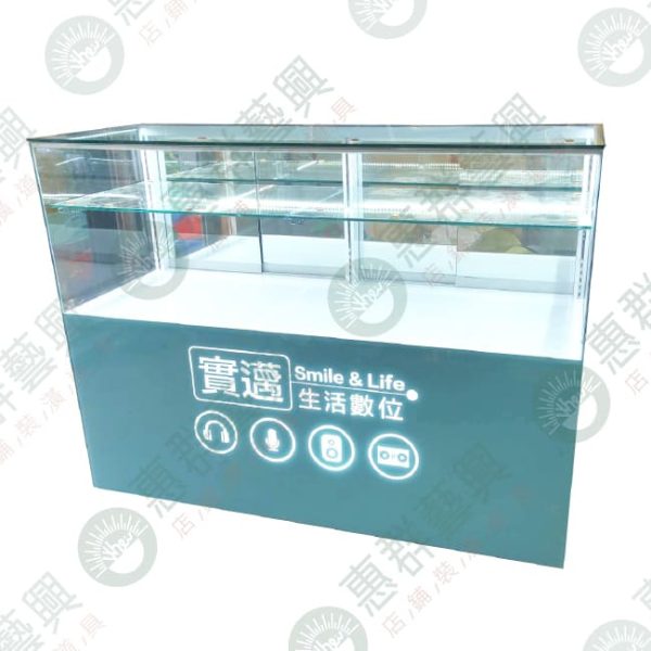 LED燈條烤漆玻璃陳列櫃WS-01 (2)