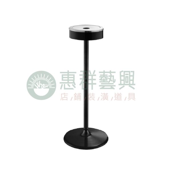 ws烤漆黑直立式圓形菸灰桶-02