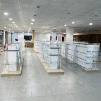 梯形中島玻璃端架.層板架WS-05