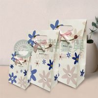 HAPPY DAY 藍.粉花色翻蓋紙袋-大.中.小-01