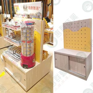 多功能木座洞洞板陳列櫃架