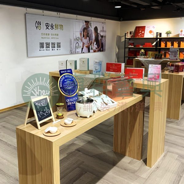 長型木製ㄇ字子母桌00-01