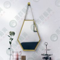 ws多角形細框烤漆金吊掛鏡-01