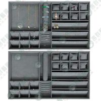 WS【客製】灰色麂皮飾品盤F-1-01