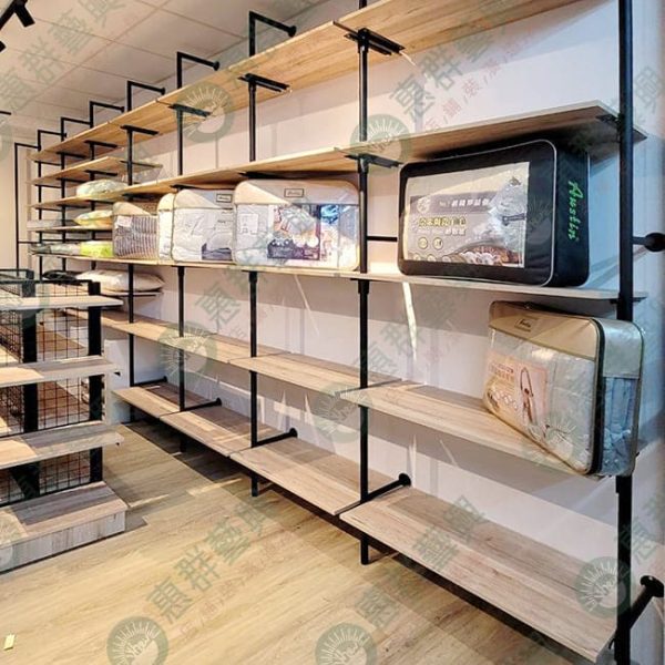 ws工業風F柱鎖壁式壁面展示層板架-01 (2)