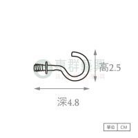 WS圓圈板 洞洞板配件 問號勾-黑-02