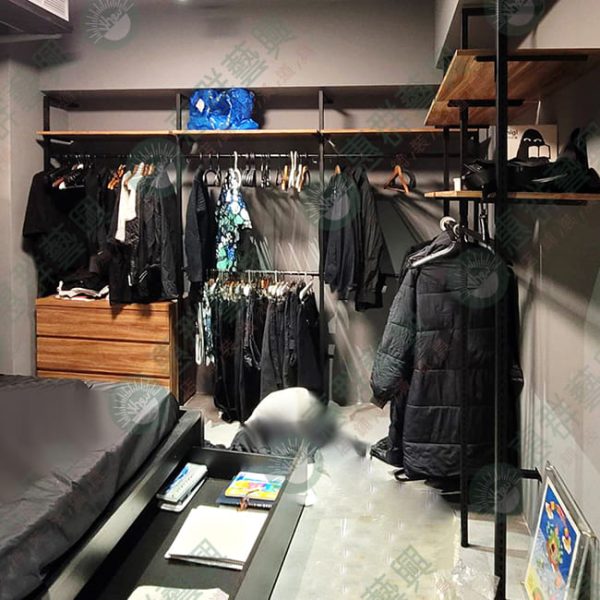 WS工業風F柱鎖壁式壁面展示層板架WF01-05