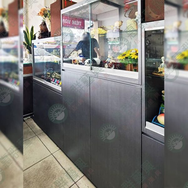 WS木製高低底櫃玻璃展示櫃-05