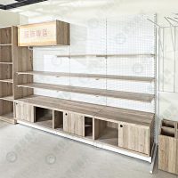 0WS工業風原木系白洞洞背板層板壁櫃架-10