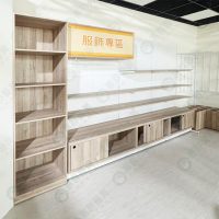 0WS工業風原木系白洞洞背板層板壁櫃架-11