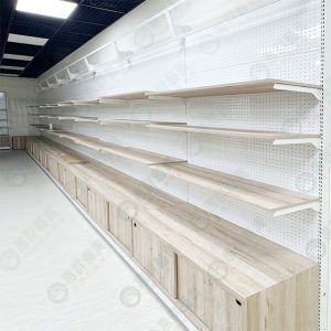 工業風原木系白洞洞背板層板壁櫃架