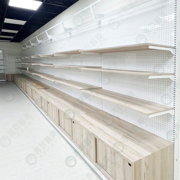 0WS工業風原木系白洞洞背板層板壁櫃架-13