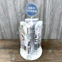 WS三面單層三摺頁旋轉桌上DM架-01