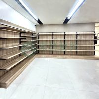 WS壁面木背板黑框木層板架-01