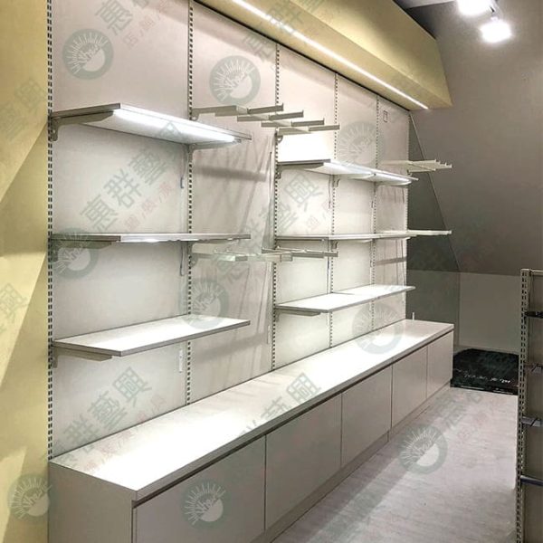 WS壁柱式吊掛.LED層板陳列壁櫃架-02