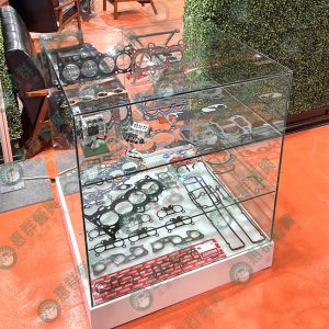 白底座小型三層玻璃展示櫃