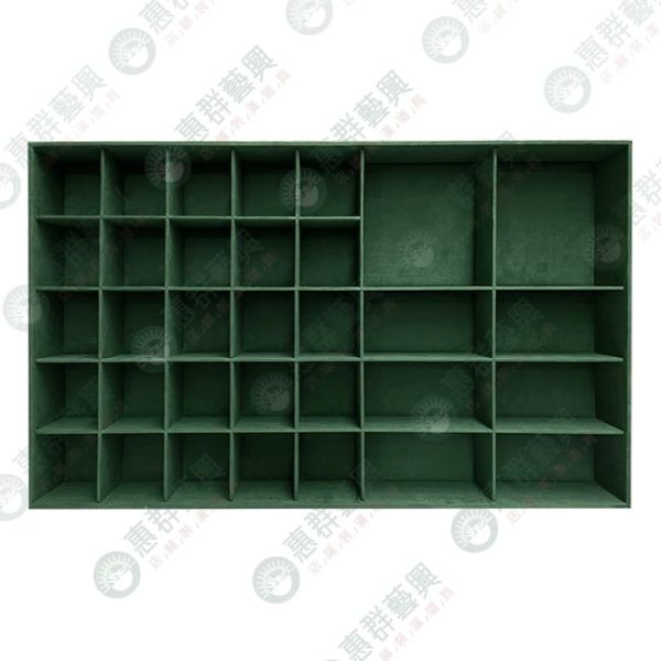 【客製】質感熱帶綠麂皮飾品盤M-1-01