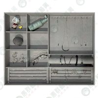 WS【客製】質感淺灰麂皮飾品盤R-1-01