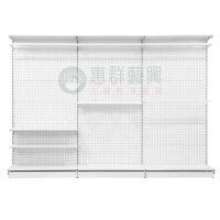 ws開放式洞洞板收納衣櫃壁架(白.黑)-01
