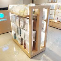 WS特價-I字LED燈條雙面展示木座中島架-03