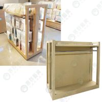 特價-I字LED燈條雙面展示木座中島架WS-04