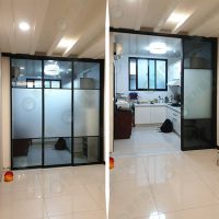 WS地軌式黑框拉門WSP209-01